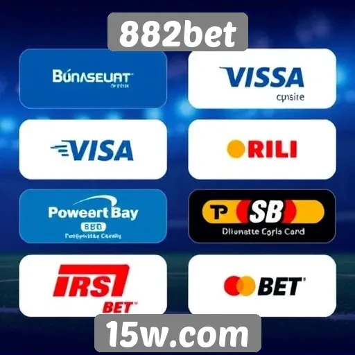 Métodos de pagamento disponíveis no 882bet